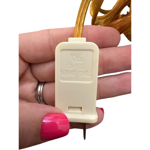 (2) Vintage Solid Brass Electric Candle Window Candlestick Flameless Holiday - Picture 4 of 5